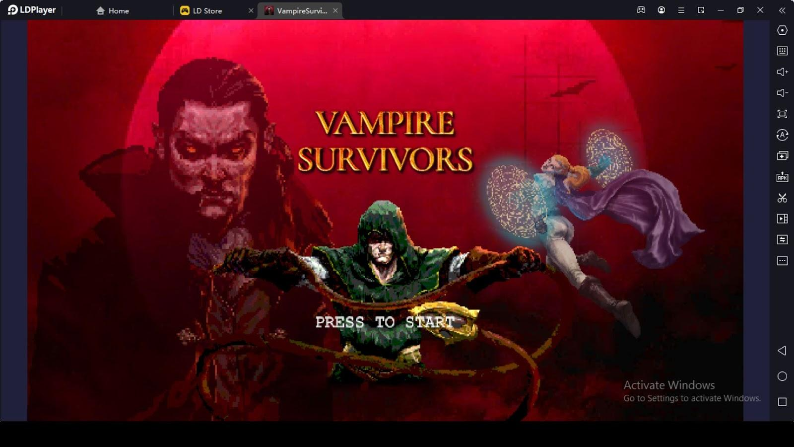 Getting all of the achievements in Vampire Survivors.