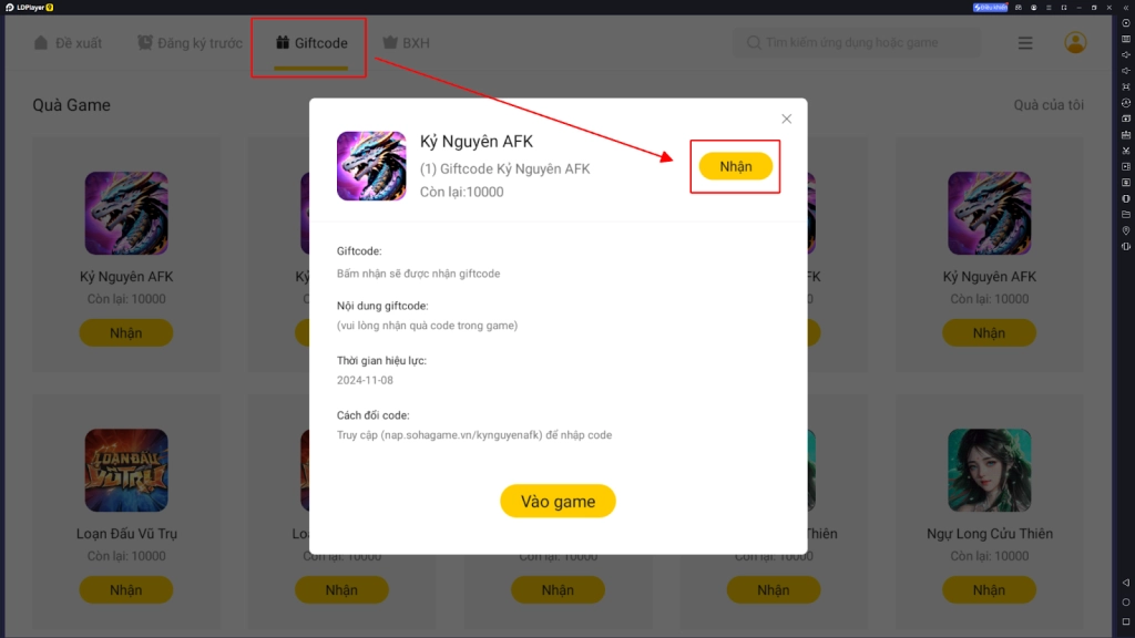 Kỷ Nguyên AFK: Tổng hợp giftcode, cách nhập và hướng dẫn tải và chơi trên PC