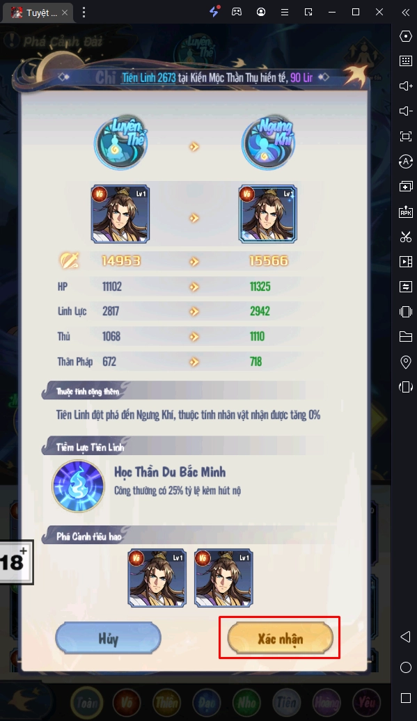 『HƯỚNG DẪN』Tuyệt Thế Cửu Thiên -&nbsp; Cách Nâng Cấp Tiên Linh Bá Đạo