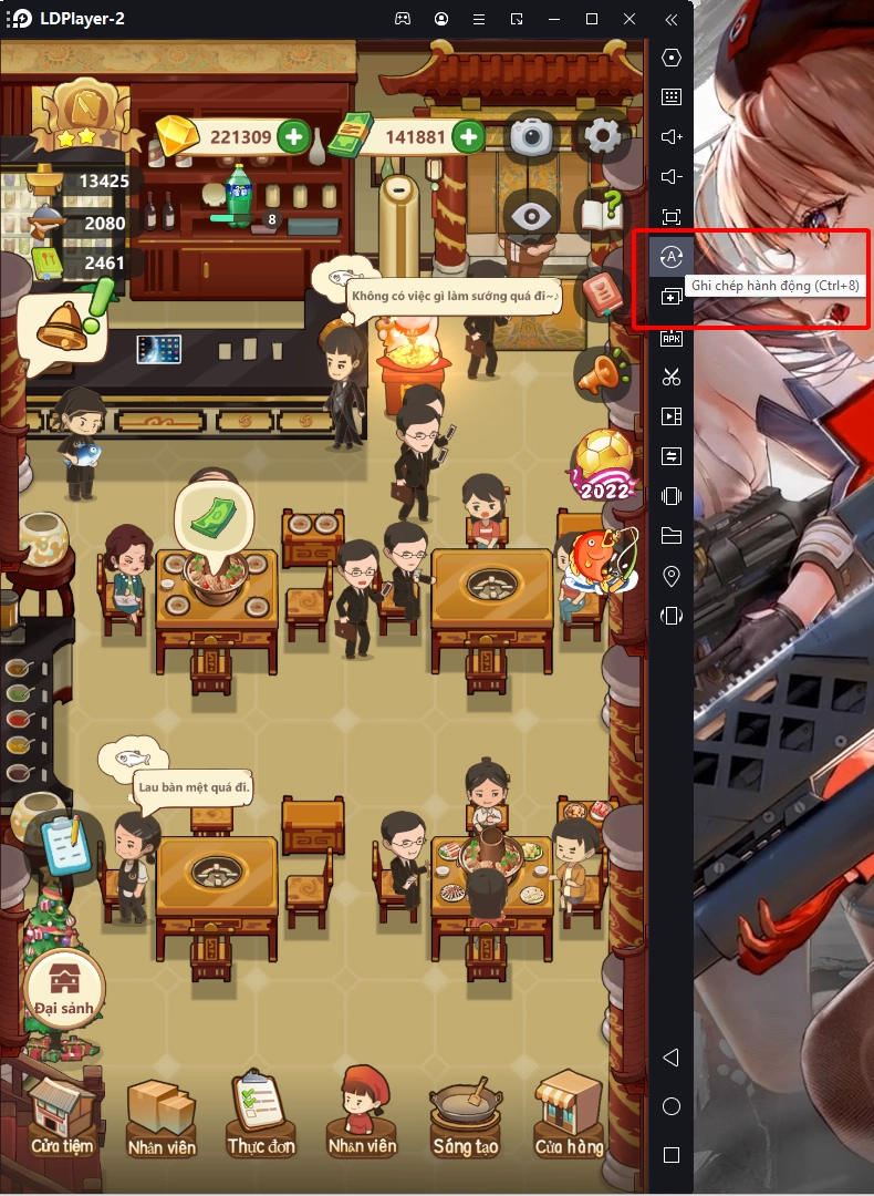 『HƯỚNG DẪN』TIỆM LẨU ĐƯỜNG HẠNH PHÚC và bí kíp AUTO toàn thư bằng công cụ LDplayer