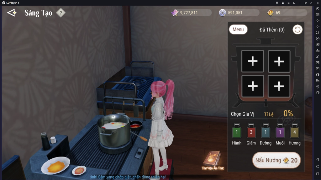 『HƯỚNG DẪN』Revelation - Thiên Dụ VNG giới thiệu nghề nghiệp Nhà Ẩm Thực và công thức nấu ăn cần phải có