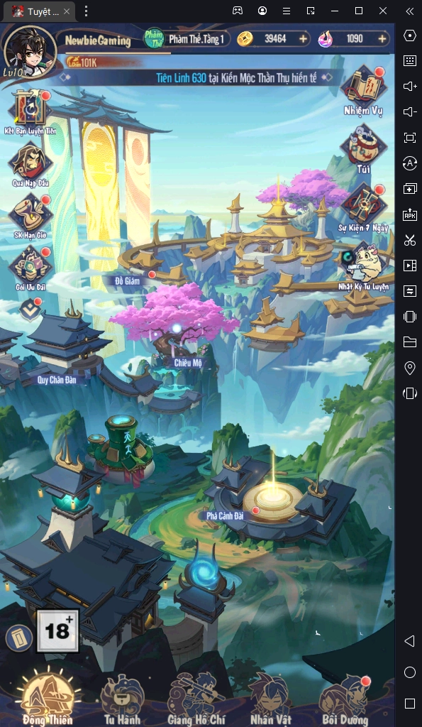 『HƯỚNG DẪN』Tuyệt Thế Cửu Thiên: Hướng Dẫn Tân Thủ Giai Đoạn Đầu Game