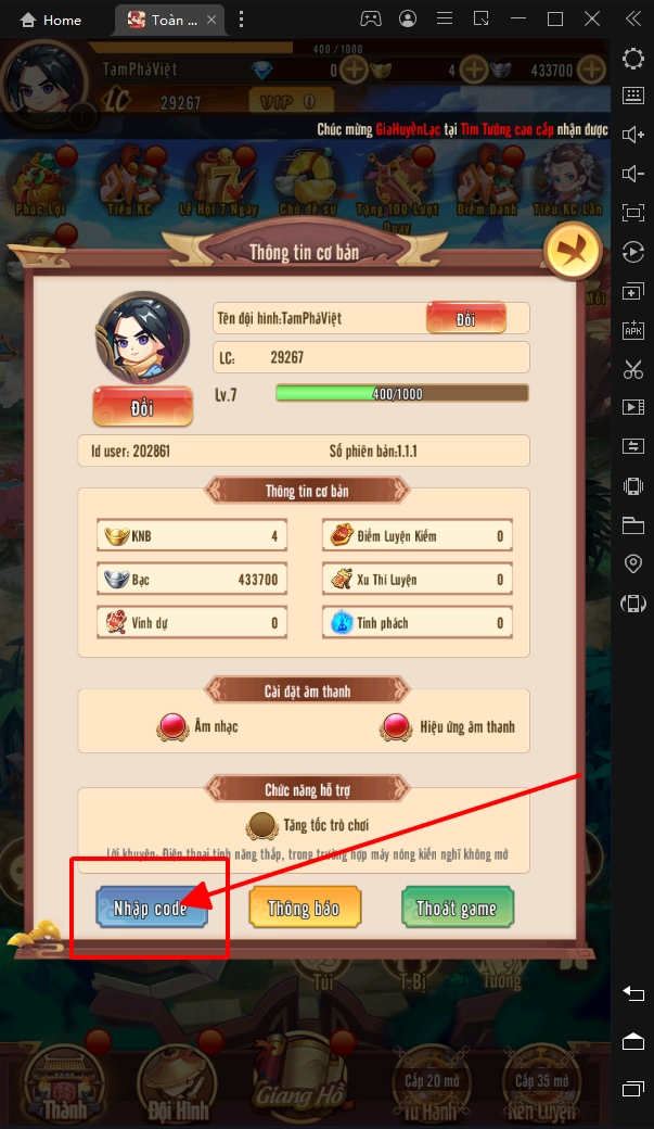 『GIFTCODE』Tổng hợp code mới nhất TOÀN DÂN VÕ QUÁN & Cách tải game trên PC