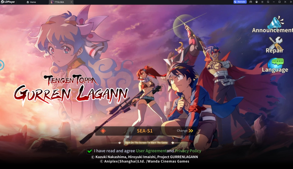 แนะนำวิธีดาวน์โหลด Tengen Toppa Gurren Lagann (SEA) CBT เล่นแบบ FULL HD บน LDPlayer9