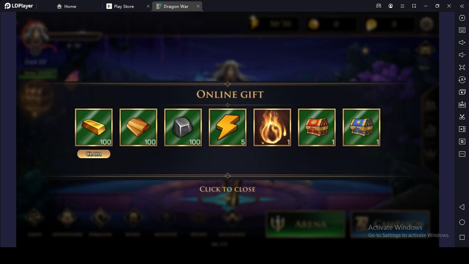 Claim Gifts for Being Online