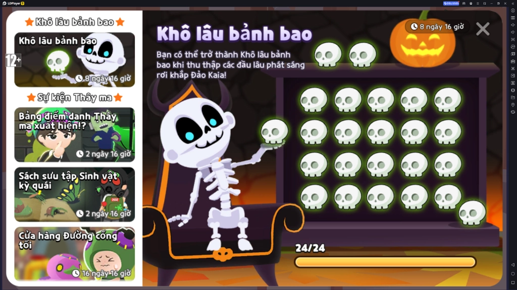 Tổng hợp 24 vị trí đầu lâu phát sáng trong Play Together VNG