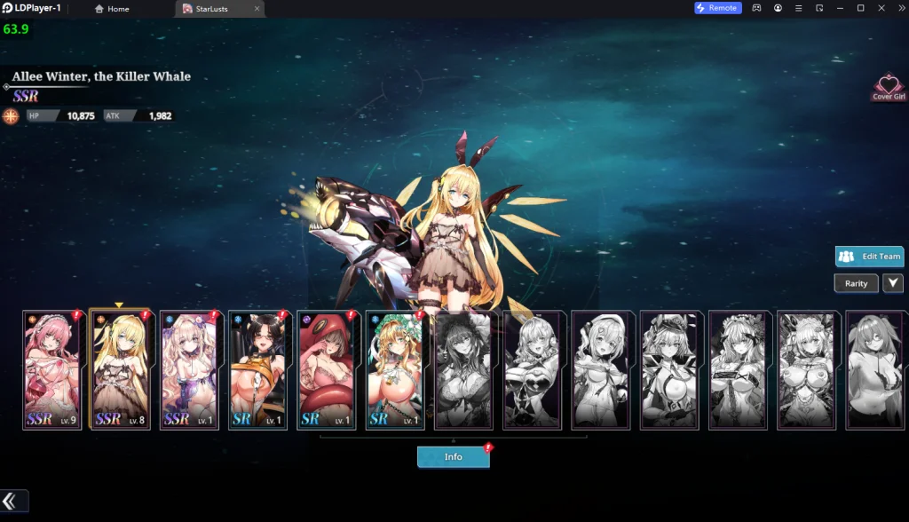 Star Lusts (Global) เกม 18+ แนวอาร์เคดตั้งค่าเล่นแนวนอนเต็มจอ FULLHD พร้อมวิธีรีไอดีแบบเร็ว 4 เท่า บน LDPlayer9
