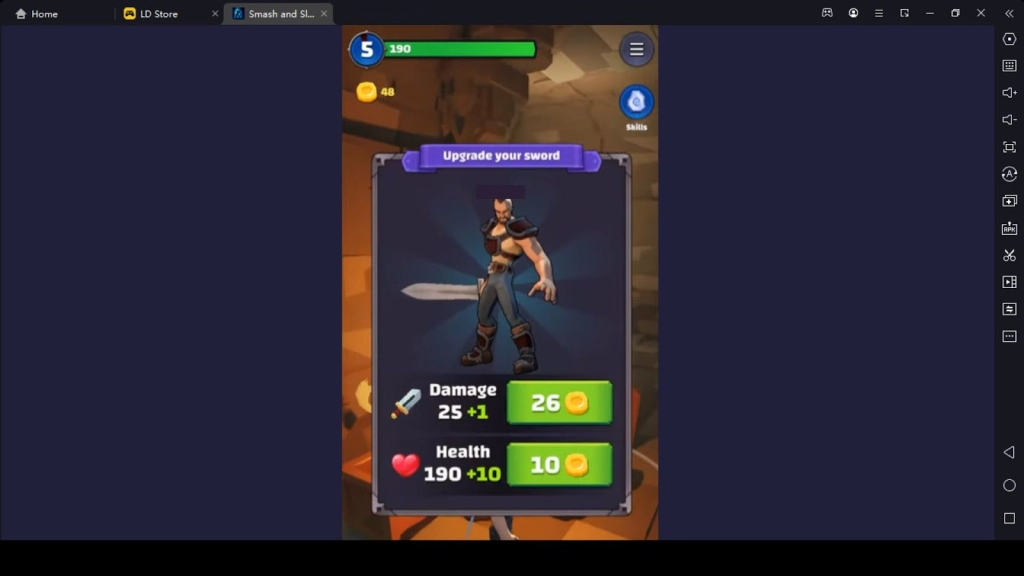 Upgrade Weapons in Smash and Slash