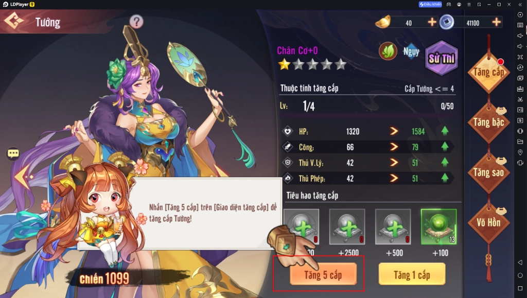 Nâng Cấp Lực Chiến Siêu Mạnh - Danh Tướng AFK