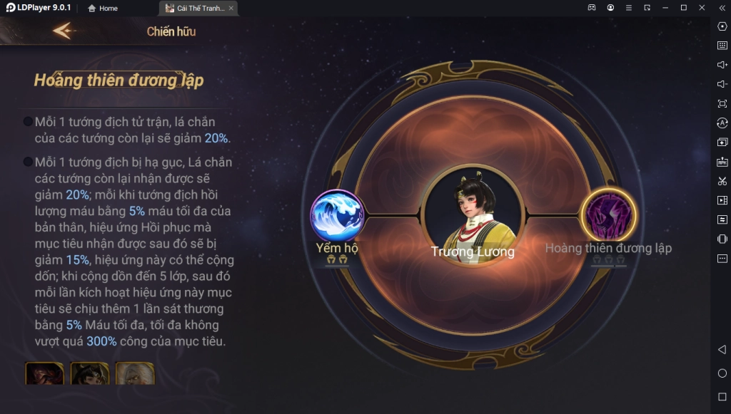 Garena Cái Thế Tranh Hùng: Hướng Dẫn Build Trương Lương Chuẩn