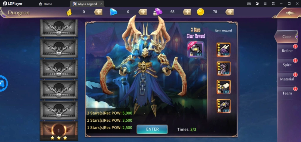 Abyss Legend (Global) สไตล์ Crypto Auto MMORPG สำรวจโลกแฟนตาซีที่พร้อมเทคนิคเล่นให้เก่งขึ้น!! บน LDPlayer9