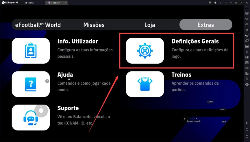 Como usar o LDPlayer para obter a melhor experiência do eFootball