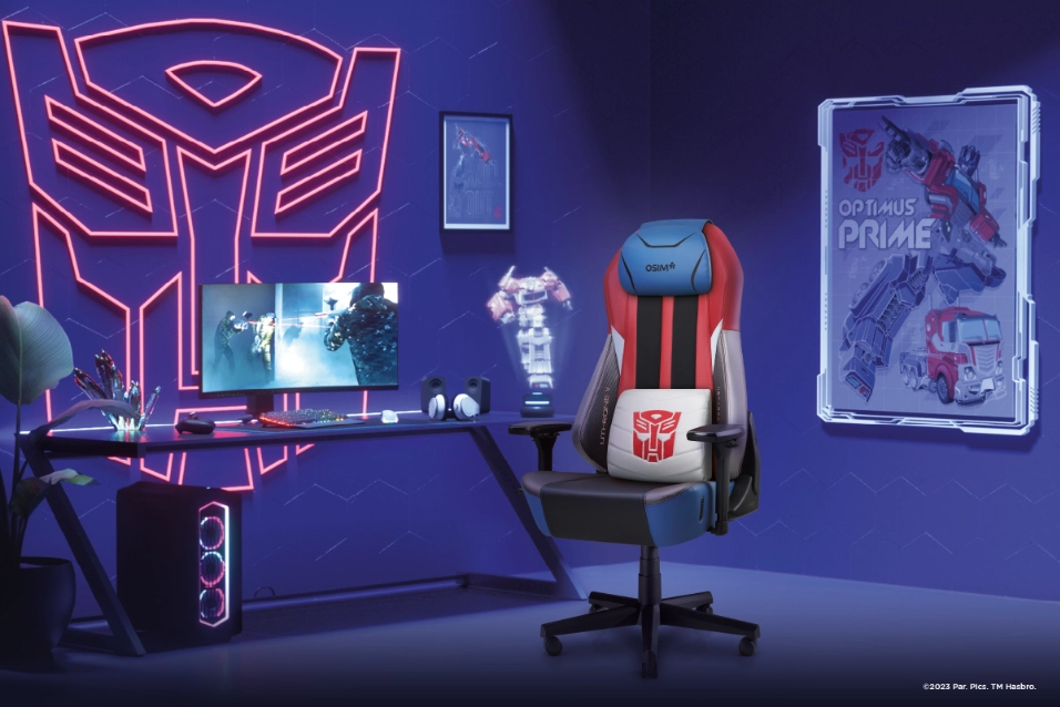 野獸現身 OSIM 攜手變形金剛 雙強聯名再現經典 會按摩的電競椅