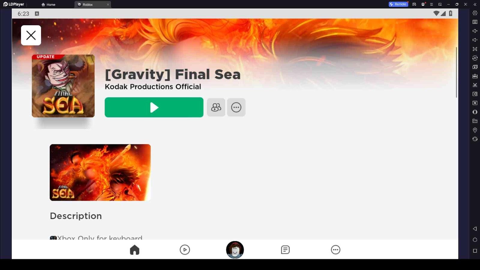 Gravity] Final Sea - Roblox