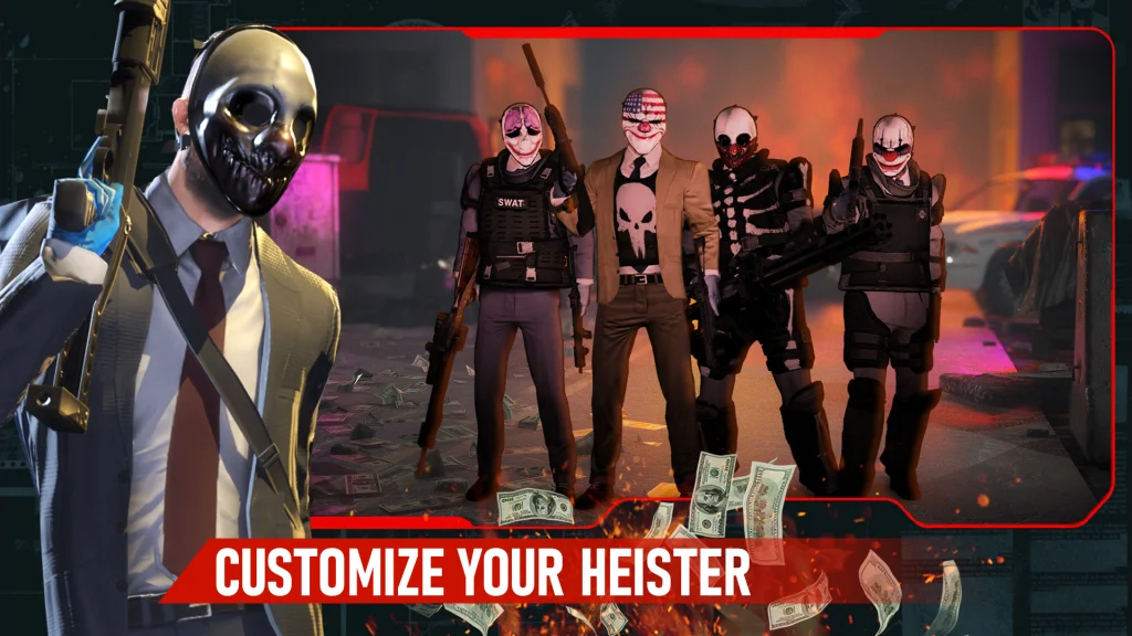 PAYDAY: Crime War (Global) เริ่มลงทะเบียนบนสโตร์แล้วพร้อมเปิด Grand Launch เร็วๆนี้