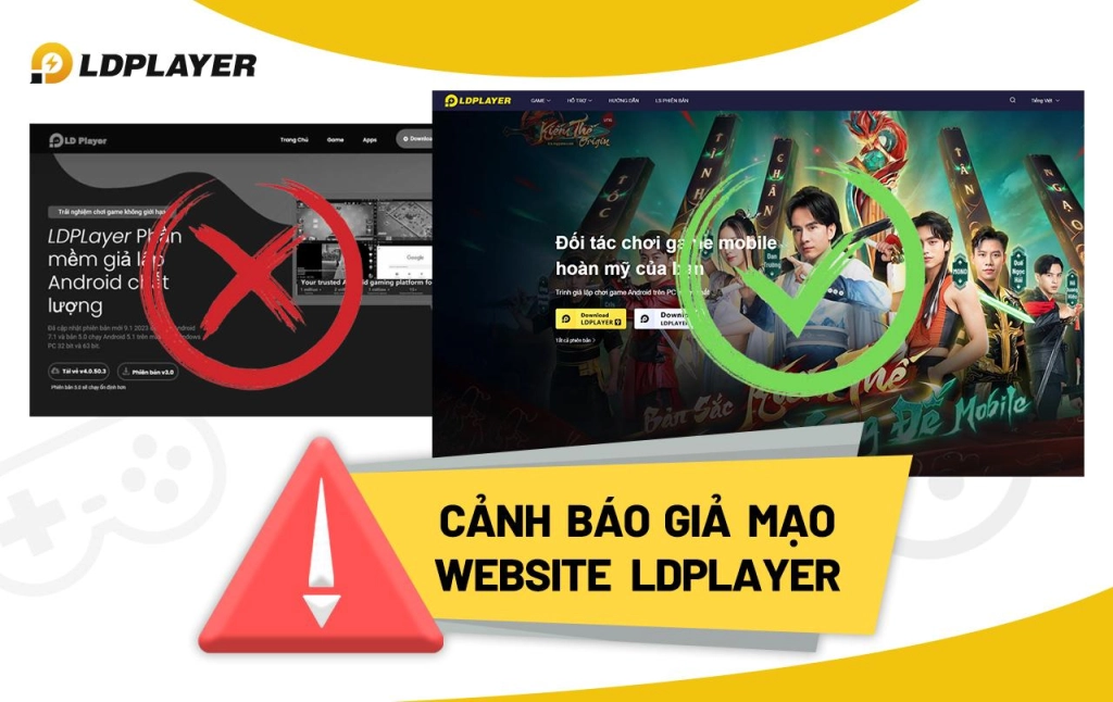 『Warning』Cảnh báo! Mạo danh website LDPlayer & bản LDPlayer MOD/HACK/NoAds/Không quảng cáo
