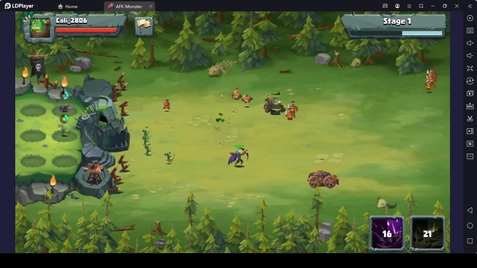 The Gameplay of AFK Monster: Summon Legend TD