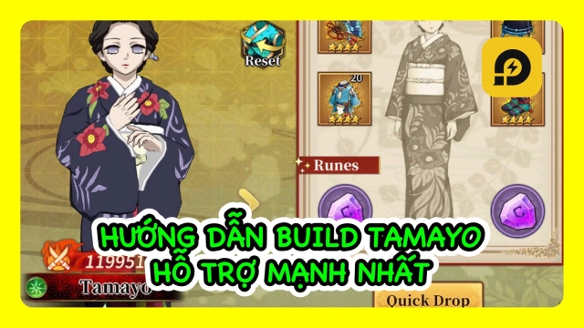 『HƯỚNG DẪN』Rage of Demon King: Hướng Dẫn Build Nhân Vật Tamayo - Hỗ Trợ Đa Năng Nhất