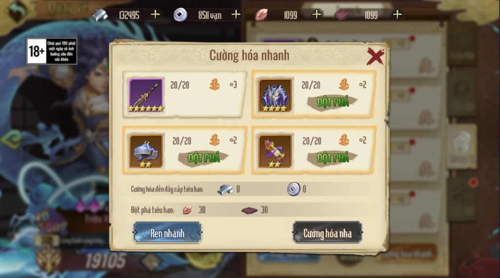 『HƯỚNG DẪN』Tam Quốc Chí Tôn hướng dẫn tăng lực chiến tướng toàn diện