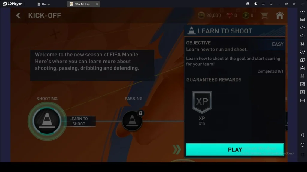 ไกด์แนวทางการเล่น EA SPORTS FIFA World Cup 2022™  (สำหรับมือใหม่) บน LDPlayer9