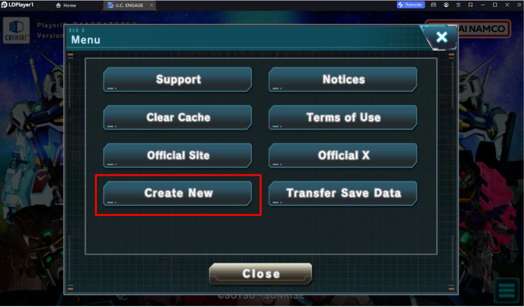 MOBILE SUIT GUNDAM U.C. ENGAGE (Global) แนะนำวิธีผูก & รีไอดี แบบโครตเร็ว 4 เท่าพร้อมตัวที่ควรเลือกฟรีใช้ยาวๆ บน LDPlayer9