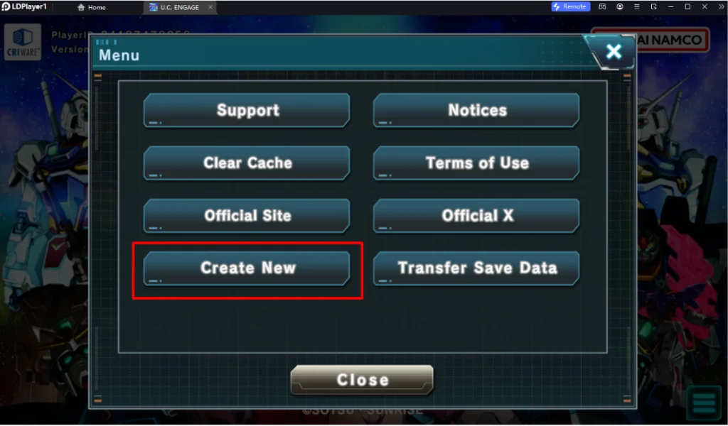 MOBILE SUIT GUNDAM U.C. ENGAGE (Global) แนะนำวิธีผูก & รีไอดี แบบโครตเร็ว 4 เท่าพร้อมตัวที่ควรเลือกฟรีใช้ยาวๆ บน LDPlayer9