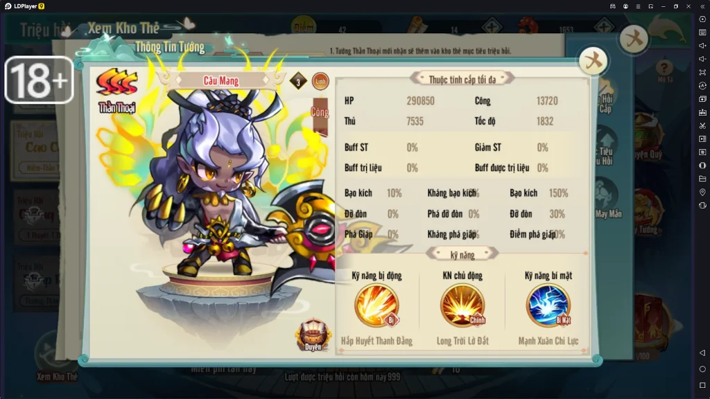『HƯỚNG DẪN』Lục Giới Phong Thần: Top Nhân Vật Quốc Dân Team Linh