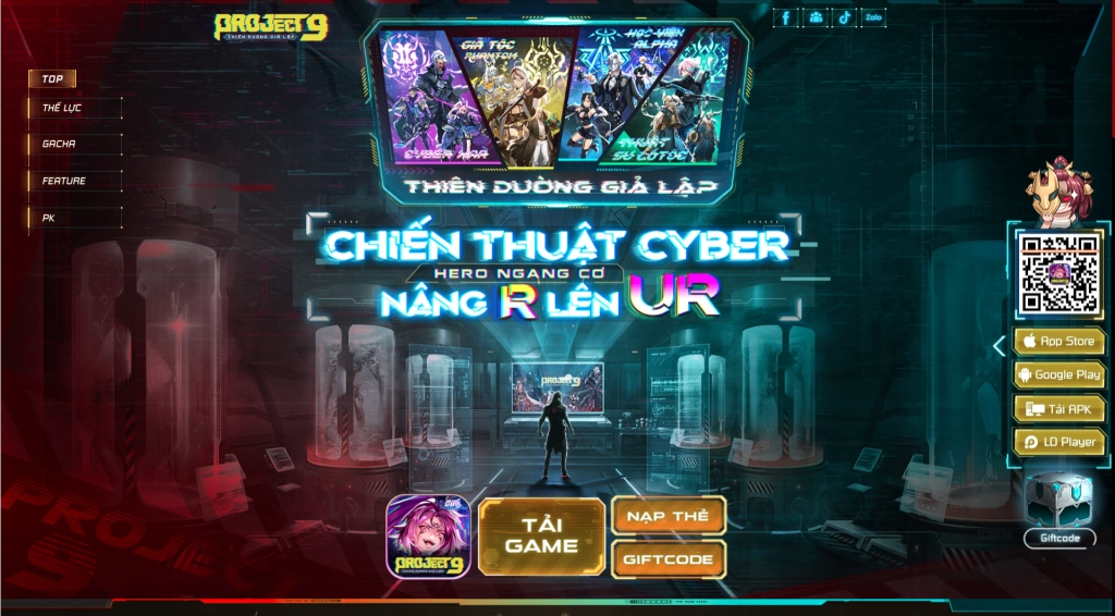 『GAME MỚI』Project 9: Thiên Đường Giả Lập mở đăng ký trước và chuỗi sự kiện tặng giftcode hấp dẫn