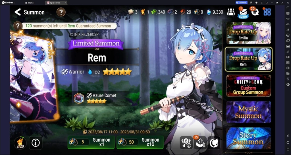 Epic Seven x Re:Zero Collaboration - Who To Pull For