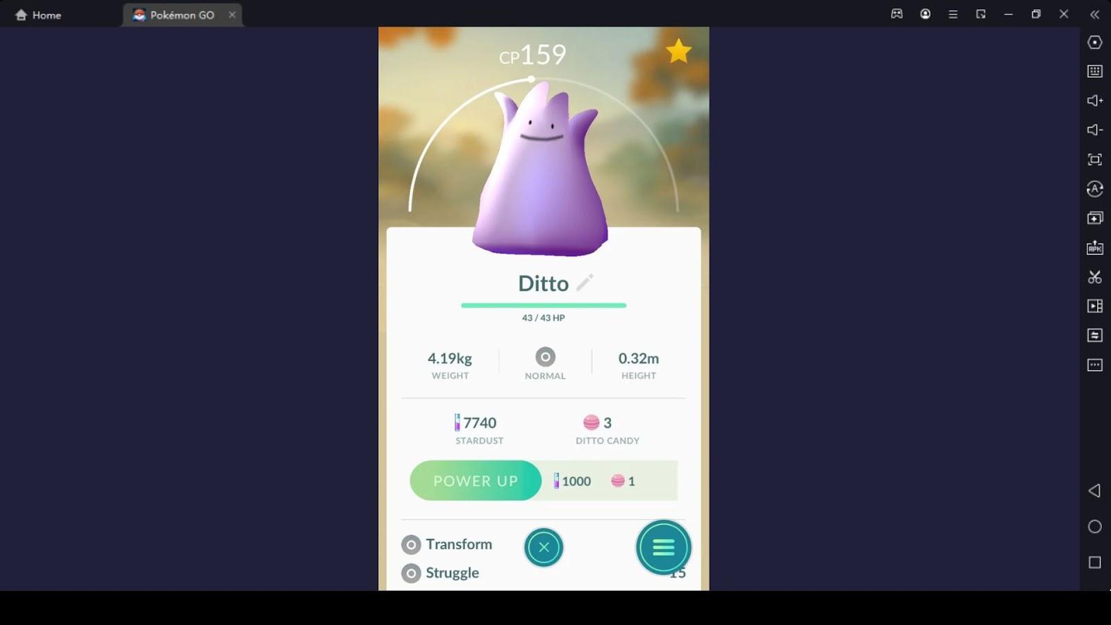 Overview of the Pokémon Go Ditto