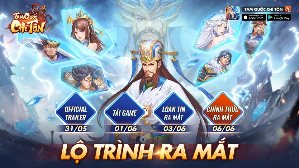 『GAME MỚI』Tam Quốc Chí Tôn: Giới Thiệu-Hướng Dẫn Đăng Ký Sớm