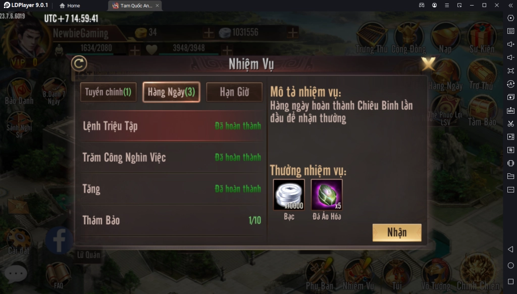 『HƯỚNG DẪN』Tam Quốc Anh Hùng Truyện: Hướng Dẫn Tân Thủ Chơi Chuẩn Tăng Nhanh Lực Chiến