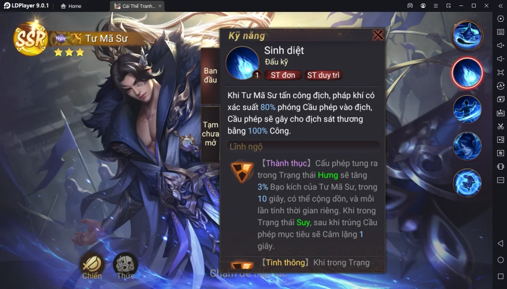 Garena Cái Thế Tranh Hùng: Hướng Dẫn Build Tư Mã Sư Chuẩn Và Đánh Giá Tổng Quát