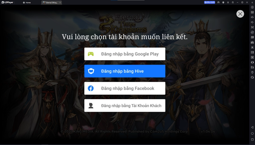 『HƯỚNG DẪN』Reroll Eternal Three Kingdoms Nhanh Trên LDPlayer