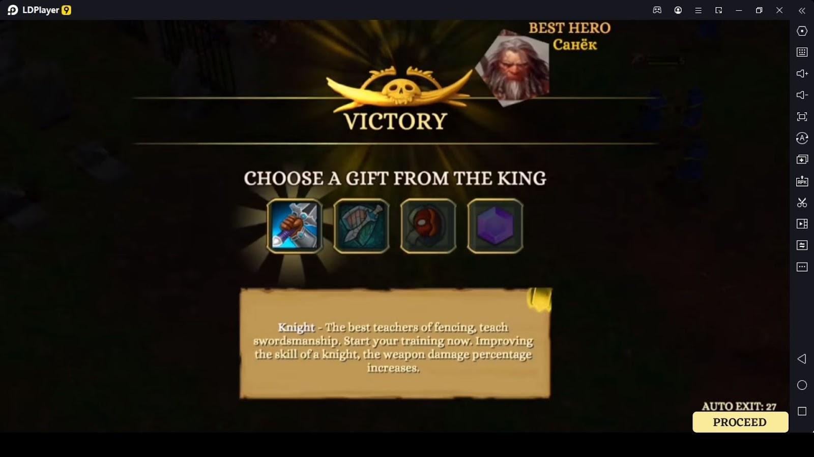 Select a Useful Reward Upon Winning