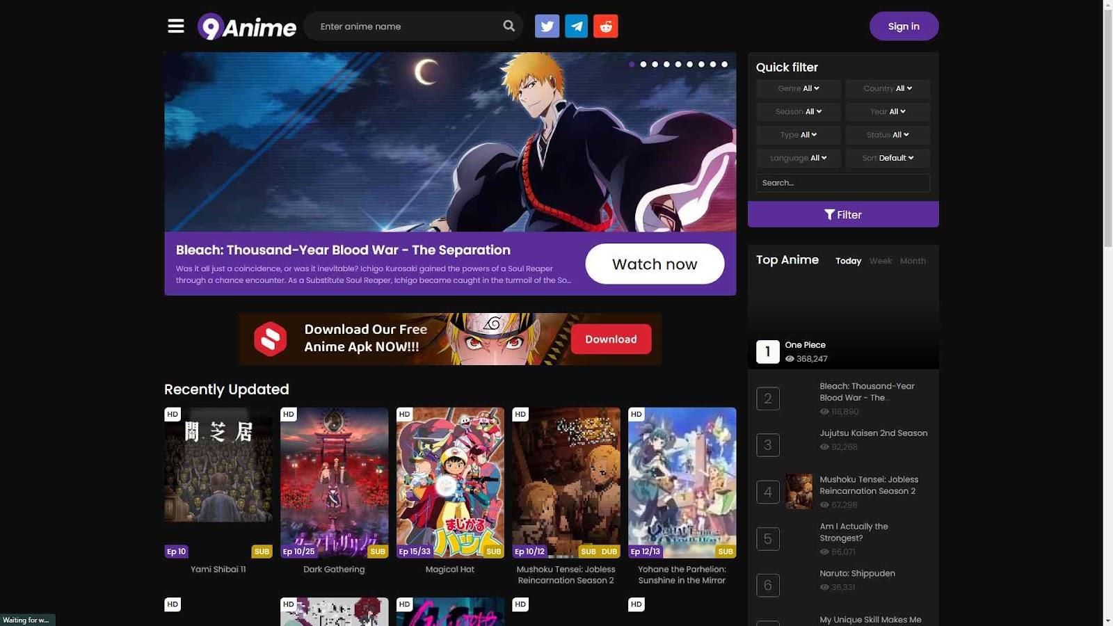 Baixar 9Anime Watch Anime TV Online para PC - LDPlayer