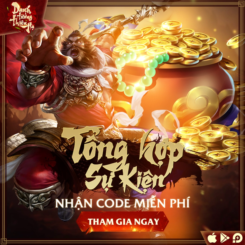 『GIFTCODE』Chuỗi sự kiện GiftCode Danh Tướng Thiên Hạ - REGZ và hướng dẫn cách nhập