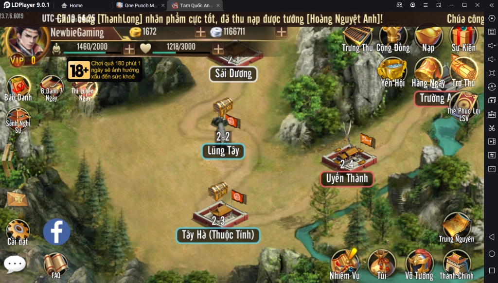 『HƯỚNG DẪN』Tam Quốc Anh Hùng Truyện: Hướng Dẫn Tân Thủ Chơi Chuẩn Tăng Nhanh Lực Chiến