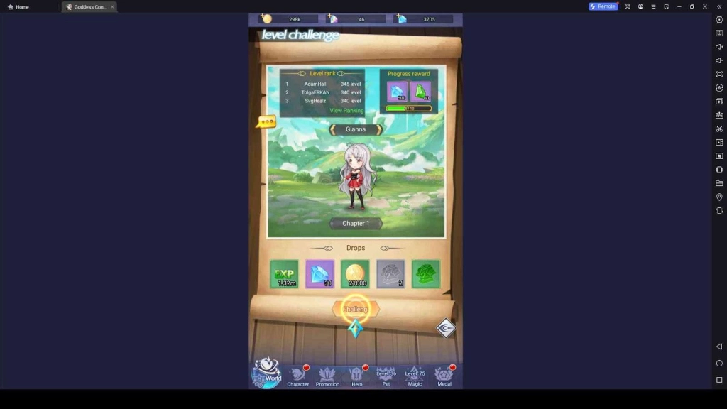 Complete Level Challenges