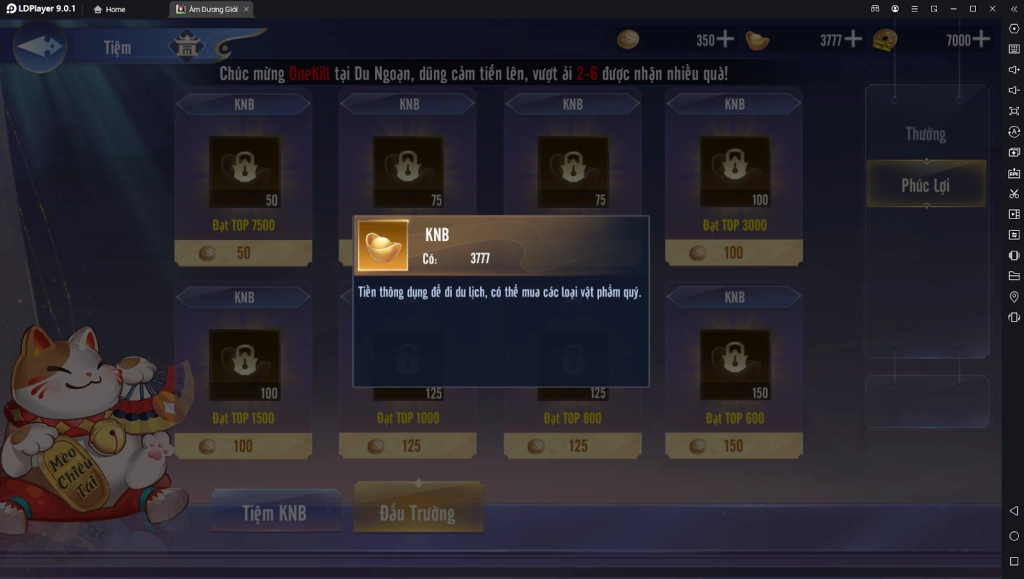 『HƯỚNG DẪN』Âm Dương Giới: Hướng Dẫn Kiếm Nhiều Kim Nguyên Bảo Đầu Game