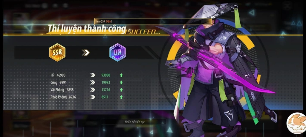 Có thể là hình ảnh về văn bản cho biết 'Thíluyện thành-công SSR > UR HP 46990 93980 Công 9991 Vật Phòng 6858 Pháp Phòng 4236 >> > > > 19983 13716 8511'