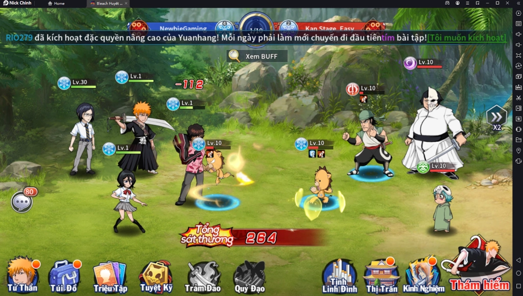 『HƯỚNG DẪN』Bleach Huyết Chiến: Hướng Dẫn Cách Chơi Hiệu Quả Giai Đoạn Đầu