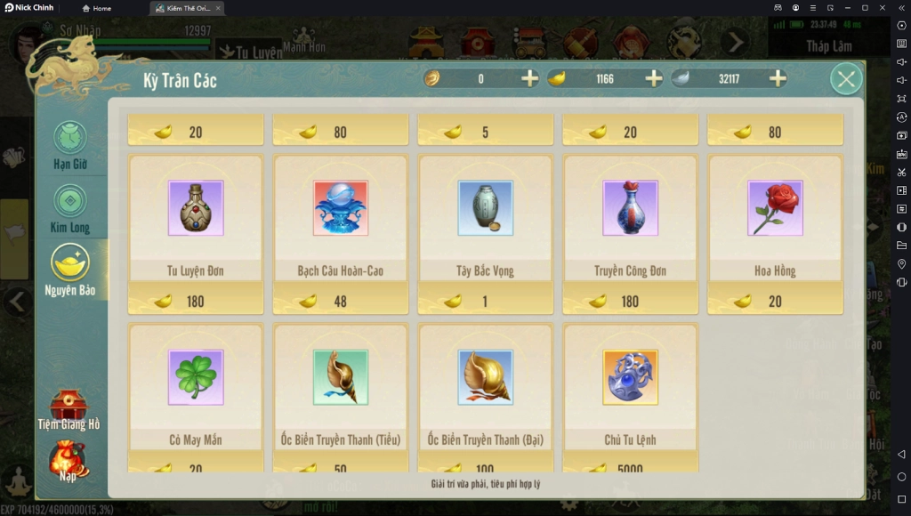 『HƯỚNG DẪN』Kiếm Thế Origin: Hướng Dẫn Tăng Cấp Nhanh Và Mẹo Tu Luyện EXP Cần Biết