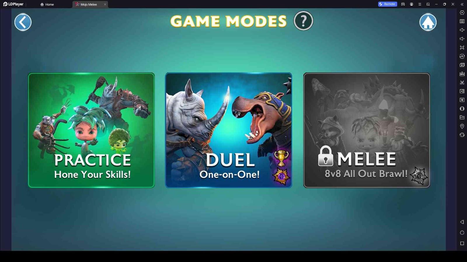 What Game Modes are there with Mojo Melee
