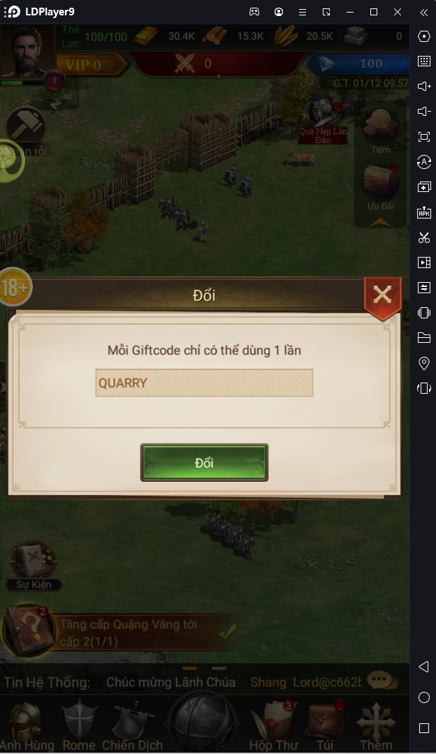 『GIFTCODE』ĐẾ QUỐC QUẬT KHỞI và cách tải trên PC