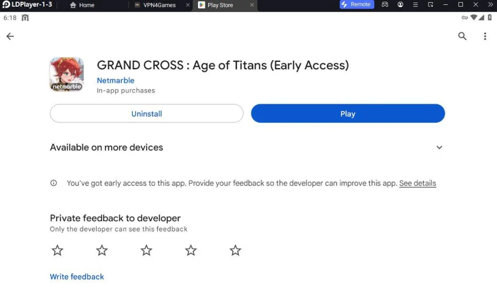 แนะนำวิธีดาวน์โหลด Grand Cross: Age of Titans (Global) เล่นได้ 100% บน LDPlayer9