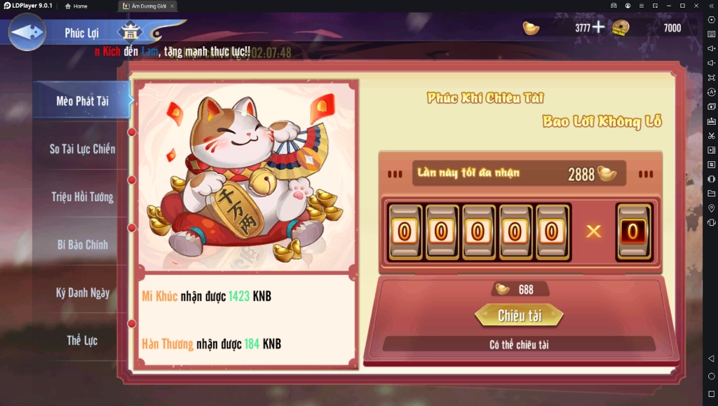 『HƯỚNG DẪN』Âm Dương Giới: Hướng Dẫn Kiếm Nhiều Kim Nguyên Bảo Đầu Game