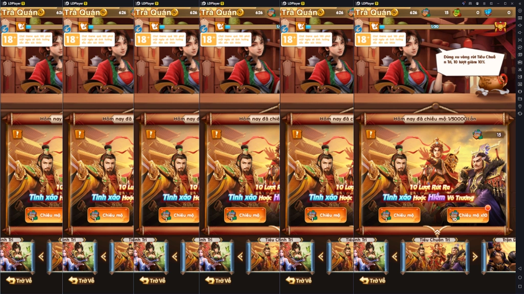 『HƯỚNG DẪN』Reroll Chủ Công Xung Xung Xung tự động nhiều tài khoản