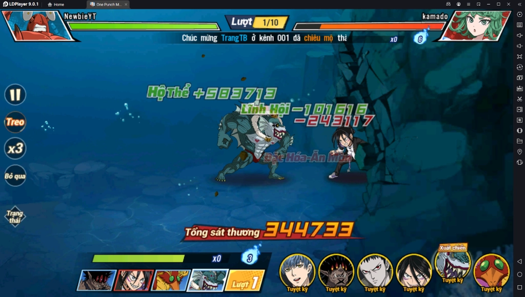 『HƯỚNG DẪN』One Punch Man The Strongest: Hướng Dẫn Build Và Sử Dụng Vua Biển Sâu SSR+