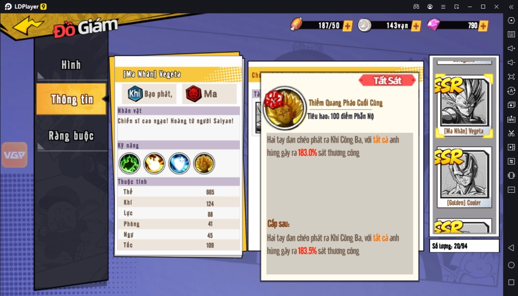 『HƯỚNG DẪN』Bản Năng Vô Cực 3D: Top Nhân Vật Quốc Dân Đầu Game